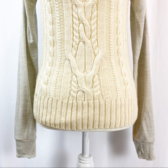 Lululemon St Moritz Cable Knit Wool French Sweater - Picture 12 of 13